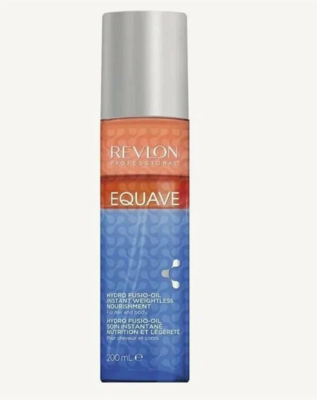 REVLON, Кондиционер 3-х фазный для волос и тела, EQUAVE HYDRO FUSIO-OIL INSTANT WEIGHTLESS NOURISHMENT FOR HAIR AND BODY, 200 мл.