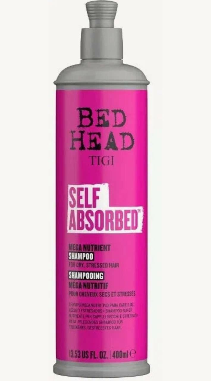 Tigi Bed Head Self Absorbed Nourishing Shampoo питательный шампунь для сухих и поврежденных волос 400 мл.