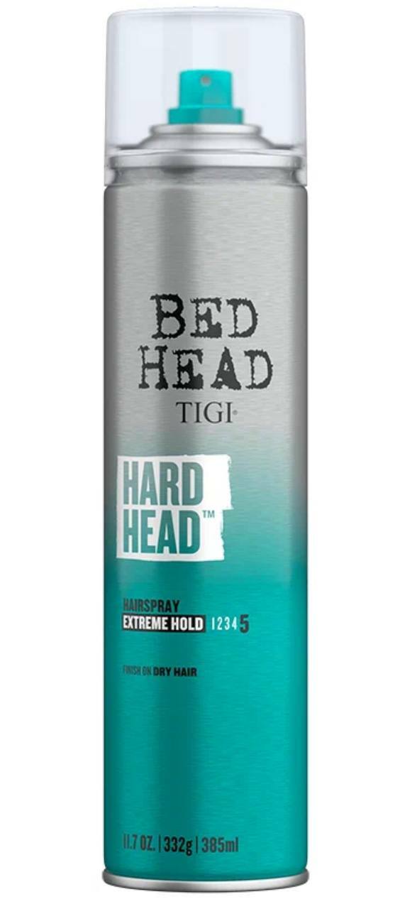 TIGI Лак для волос Hard head, экстрасильная фиксация, 385 мл.