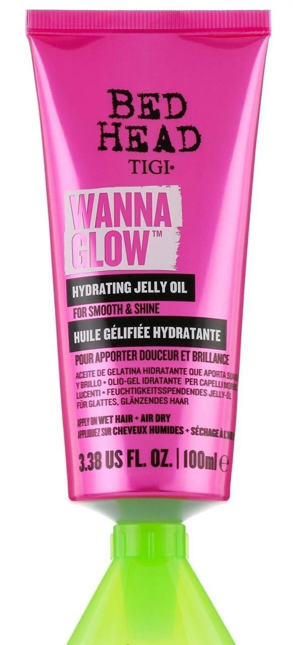 TIGI Bed Head Wanna Glow Hydrating Jelly Oil - Увлажняющее желеобразное масло для сияющих гладких волос, 100 мл.