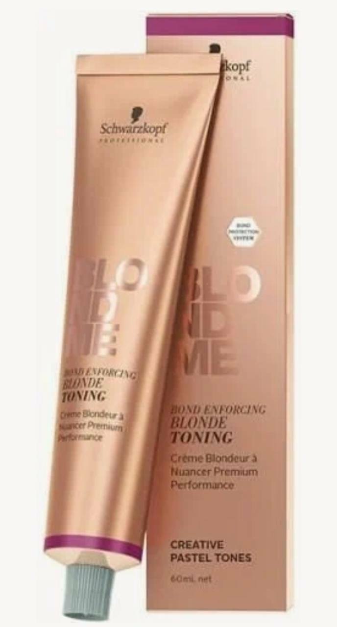 Schwarzkopf Professional Blondme тонирующий крем для волос Blonde toning, Т-мерцающий Лед, 60 мл.