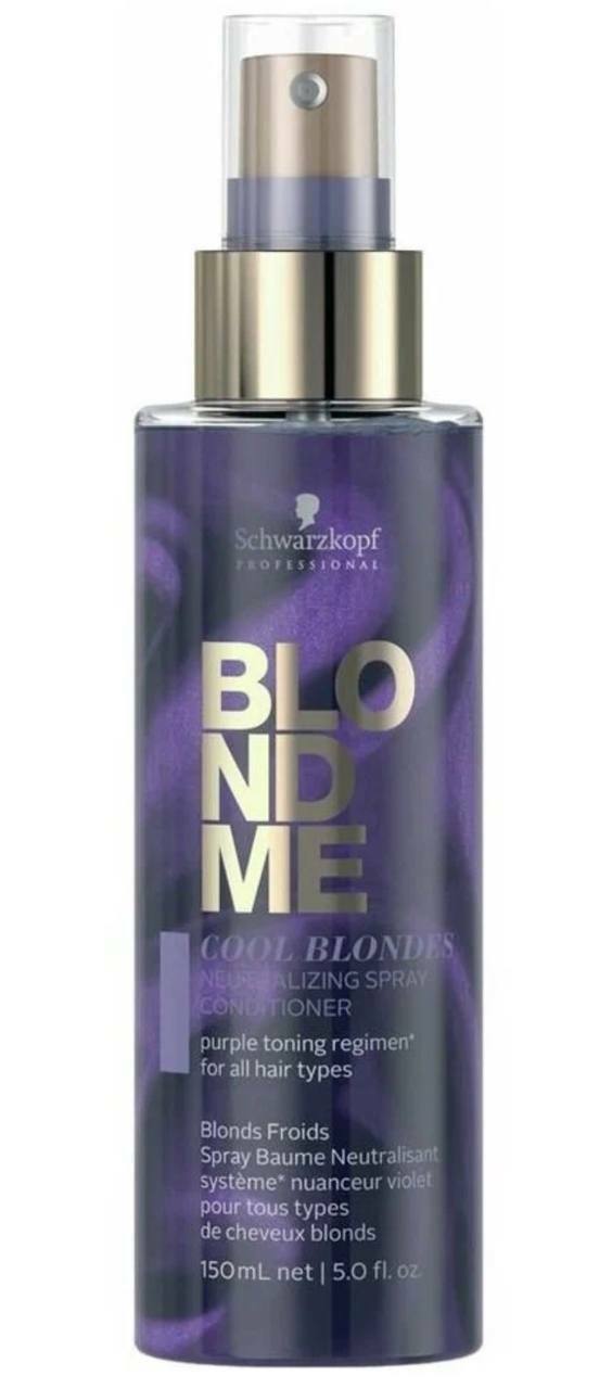 Кондиционер для волос Schwarzkopf Professional Blondme - Cool Blondes - Neutralizing Spray Conditioner Нейтрализующий спрей-кондиционер для холодных оттен. блонд 150 мл.