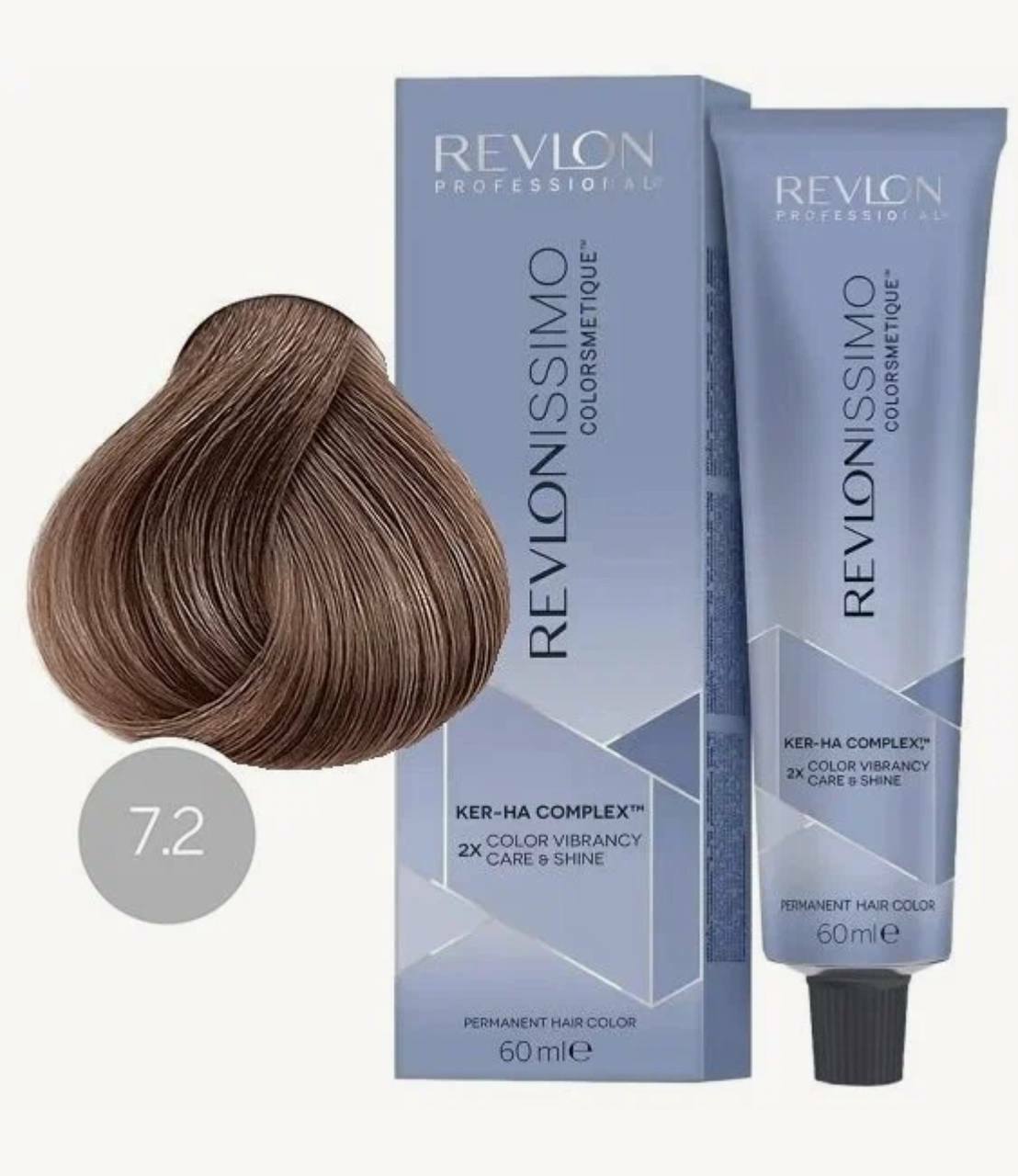 Revlon Professional Ker-HA complex, 7.2 блондин переливающийся, 60 мл.