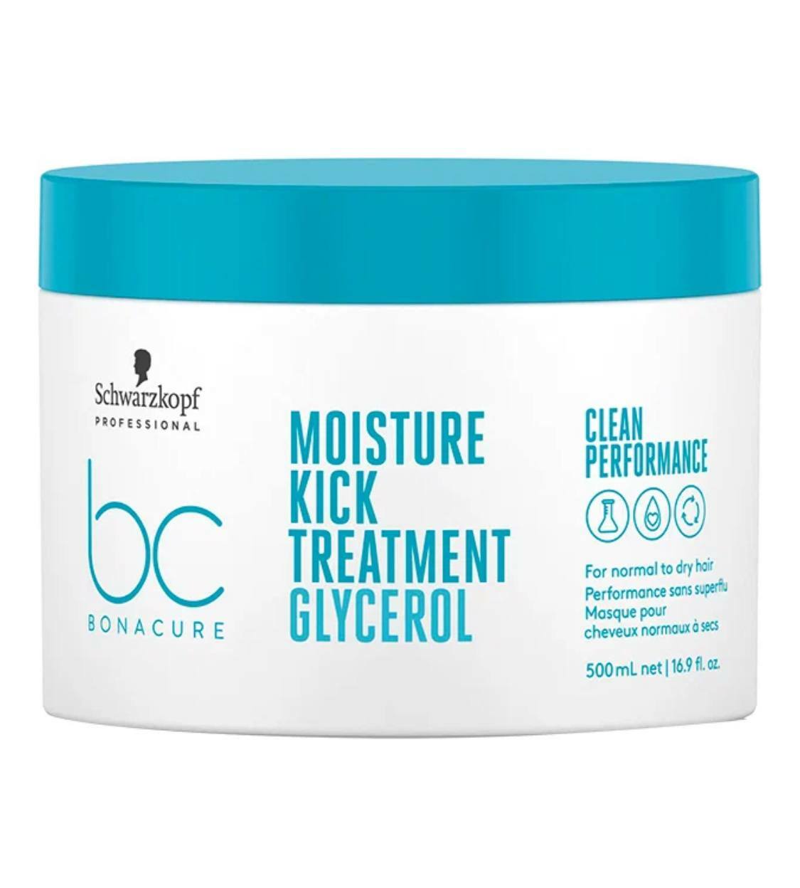 Увлажняющая маска для нормальных и сухих волос Schwarzkopf Professional Bonacure Glycerol Moisture Kick 500 мл.